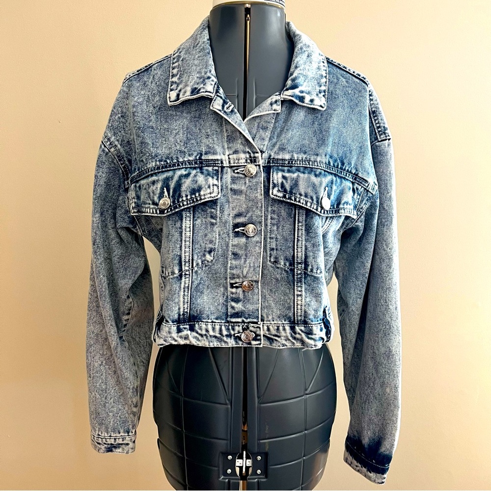 Stoosh by 26 international Acid Was Jean Jacket Size S